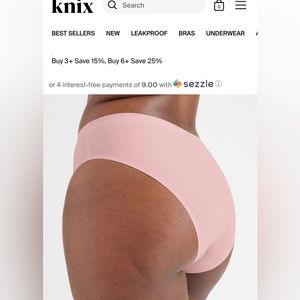 NWT Knix leakproof French cut underwear